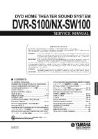 Yamaha DVR-S100 - Service Manual 